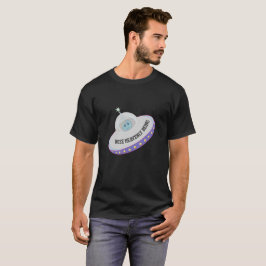 Modern flyande skål t-shirt