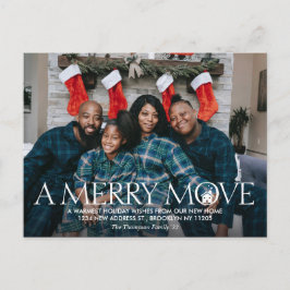 Modern Flytta för att flytta nya foto till hemmet Meddelande Vykort