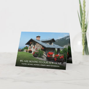 Modern flytta till nytt hemfoto meddelande