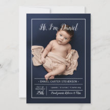 Modern födelseanmälan med rutnät