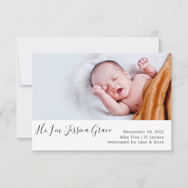 Modern födelseattest kort (Framsida)