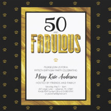 Modern födelsedag i Guld, Fabulous Black Metallic