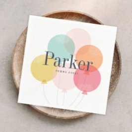 Modern födelsedagsfest-blöjor pappersservett