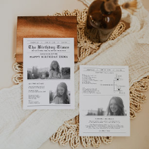 Modern Födelsedagsfest för tidningar