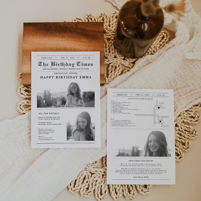 Modern Födelsedagsfest för tidningar (Skapare uppladdad)