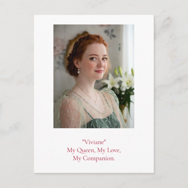 Modern födelsedagsfoto vykort (Framsida)