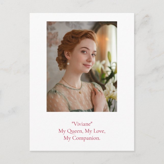 Modern födelsedagsfoto vykort (Framsida)