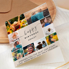 Modern födelsedagskalstenssten 10 fotosorstödraste kort