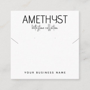 Modern födelstenar kallar halsband smycken tilläggskort