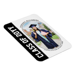 Modern fold Grad Photo School-examen Magnet