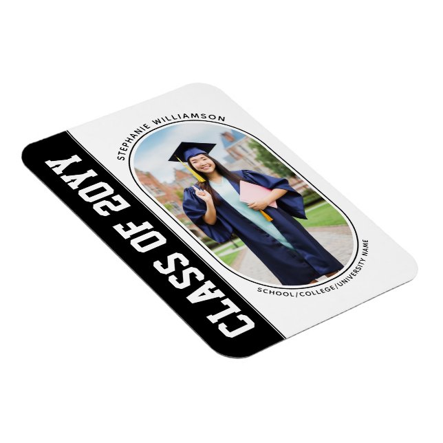 Modern fold Grad Photo School-examen Magnet (Högersidan)