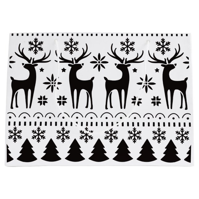 Modern Folk Art Christmas Reindeer (Framsidan)