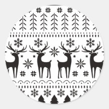 Modern Folk Art Christmas Reindeer 
