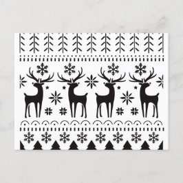 Modern Folk Art-julpryder Helg Vykort