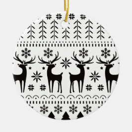 Modern Folk Art-julpryder Julgransprydnad Keramik