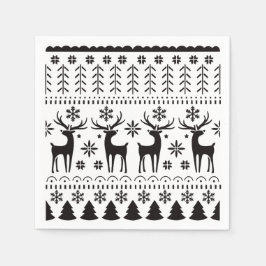 Modern Folk Art-julpryder Pappersservett