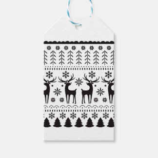 Modern Folk Art-julpryder Presentetikett
