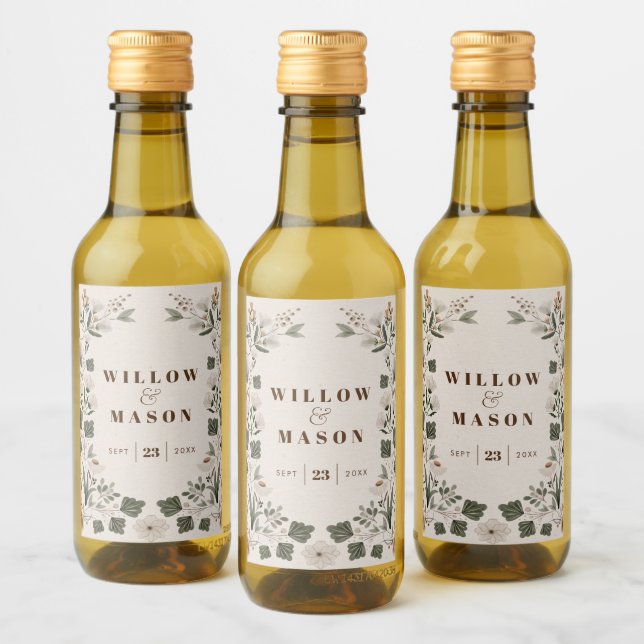 Modern folkbröllop - favoriter vinetikett (Flaskor)