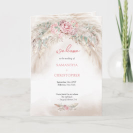 Modern folktappat program med mjuk pastellpapp ros