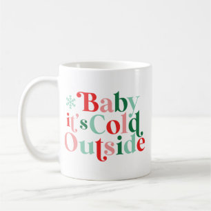 Modern Font Boho Baby Det är Kallet utanför jul Kaffemugg