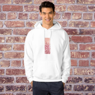 Modern Font Hoodie - Minimal Stil