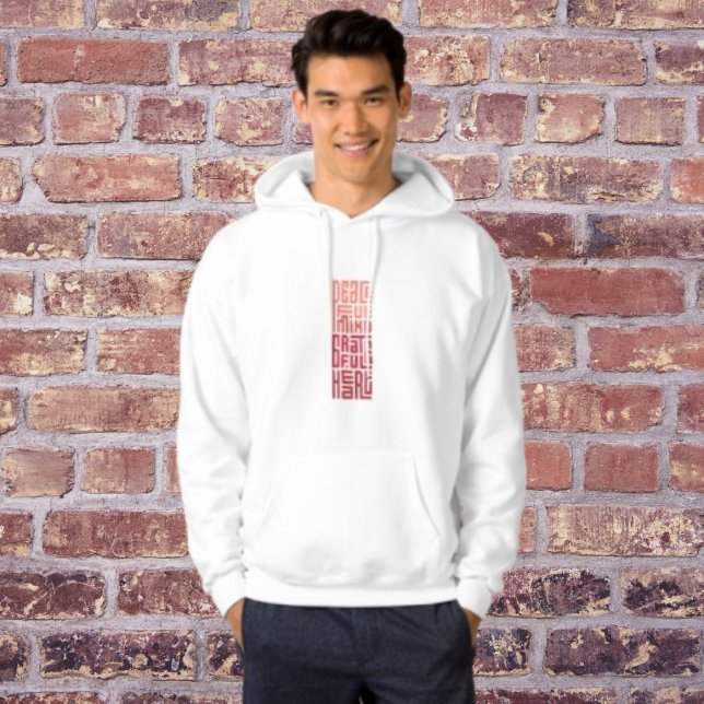 Modern Font Hoodie - Minimal Stil (Skapare uppladdad)