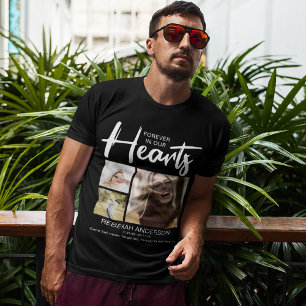 Modern För Evigt I Våra Hjärtan Begravning T Shirt