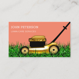 Modern för  gräddningstjänst för gräsmatta visitkort