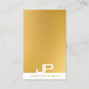 Modern för Kreativ Monogram Elegant Guld-mall Visitkort