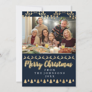 Modern för marinen God jul Gott nytt år Julkort