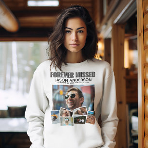 Modern för missade minnesfotokollage i skogen t shirt