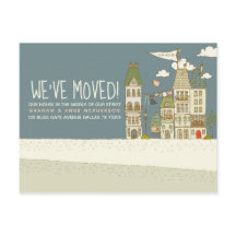 Modern förändring av Vi har flyttat i Adress