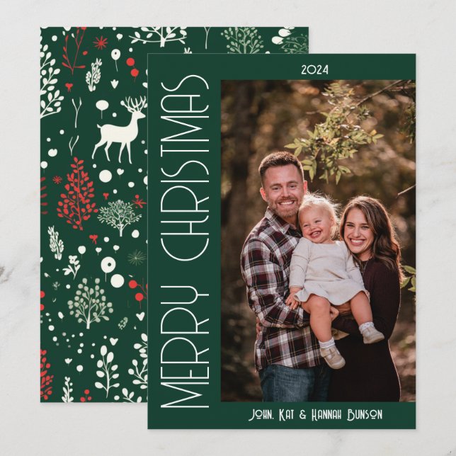 Modern Forest Photo- julkort (Fram/baksida)