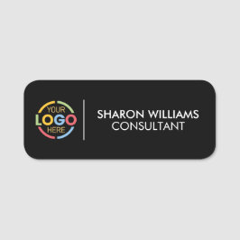 Modern Företag Affär Logotyp Anställd Magnetisk Namnbricka