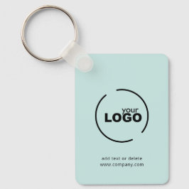 Modern företagslogotyp QR-kod Ljus turkos Nyckelring