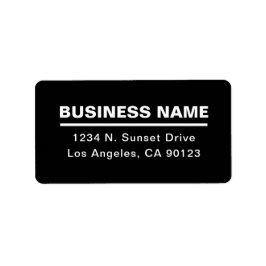 Modern företagsmall i Namn | B&W Adressetikett