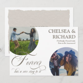 Modern Förlovning för unikt foto i klass två Meddelande