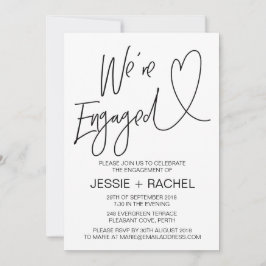 Modern Förlovning-inbjudan Inbjudningar