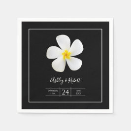 Modern Formal Classic, Vit på Svarta, Bröllop Pappersservett