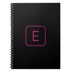 Modern formaterad inledande monogram Rosa och sv Anteckningsbok