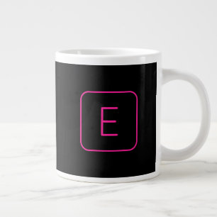 Modern formaterad inledande monogram Rosa och sv Jumbo Mugg