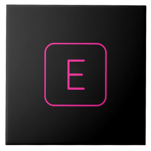 Modern formaterad inledande monogram Rosa och sv Kakelplatta