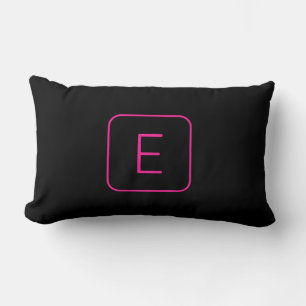 Modern formaterad inledande monogram Rosa och sv Lumbarkudde