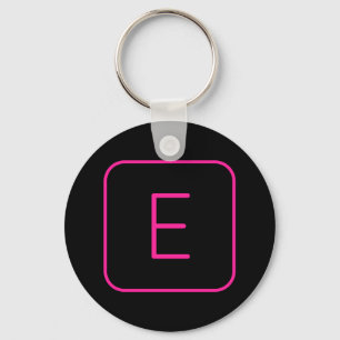 Modern formaterad inledande monogram Rosa och sv Nyckelring