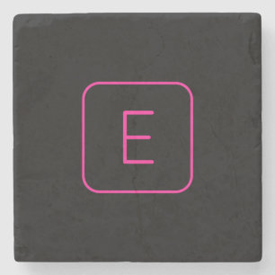 Modern formaterad inledande monogram Rosa och sv Stenunderlägg