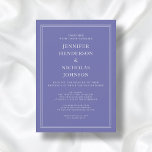 Modern formell Lila Virtuella Bröllop Inbjudningar<br><div class="desc">Modern Formell Lila Virtuell bröllopsinbjudan</div>