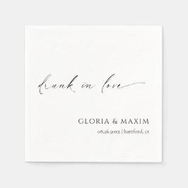 Modern formell minimal Elegant bröllop Pappersservett