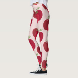 Modern formgivning för färgning av äpple Mönster Leggings