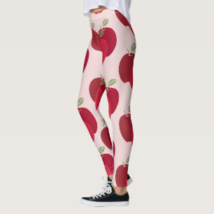 Modern formgivning för färgning av äpple Mönster Leggings
