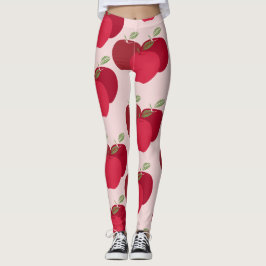 Modern formgivning för färgning av äpple Mönster Leggings